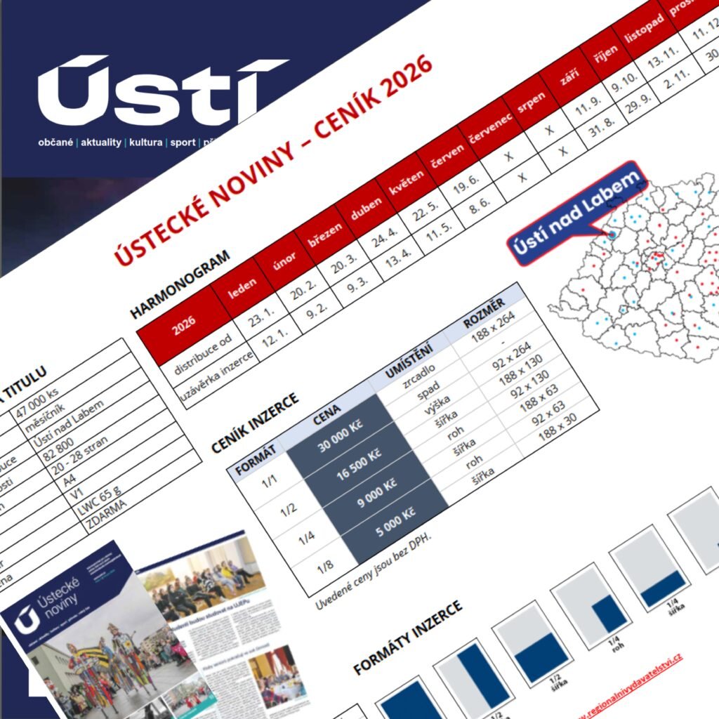 ceník inzerce Ústecké noviny